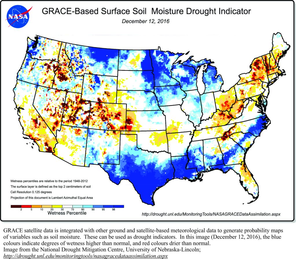 GRACE-based surface soil moisture drought indicator