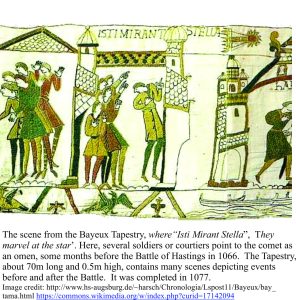 Comet scene from the Bayeux Tapestry