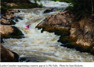 Sending a narrow gap in Li Phi Falls