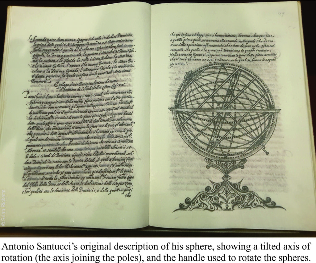 Santucci's original description of his sphere