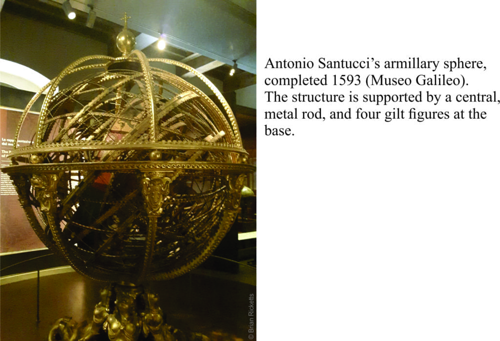 Antonio Santucci's armillary sphere, 1593.