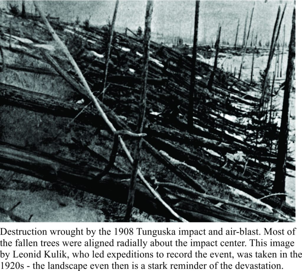 Destruction wrought be the 1908 Tunguska impact