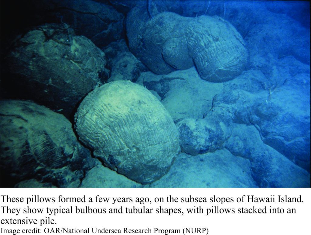 Modern pillow lavas on the flanks of Hawaii