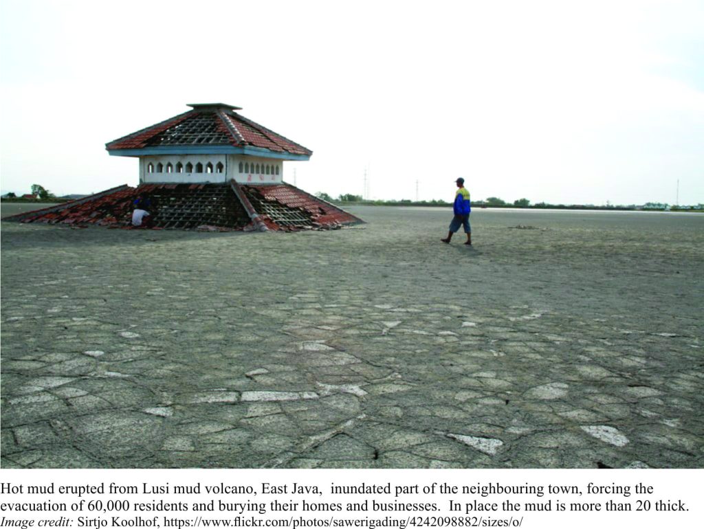 Burial of neighbourhoods by Lusi mud volcano eruptions, East Java