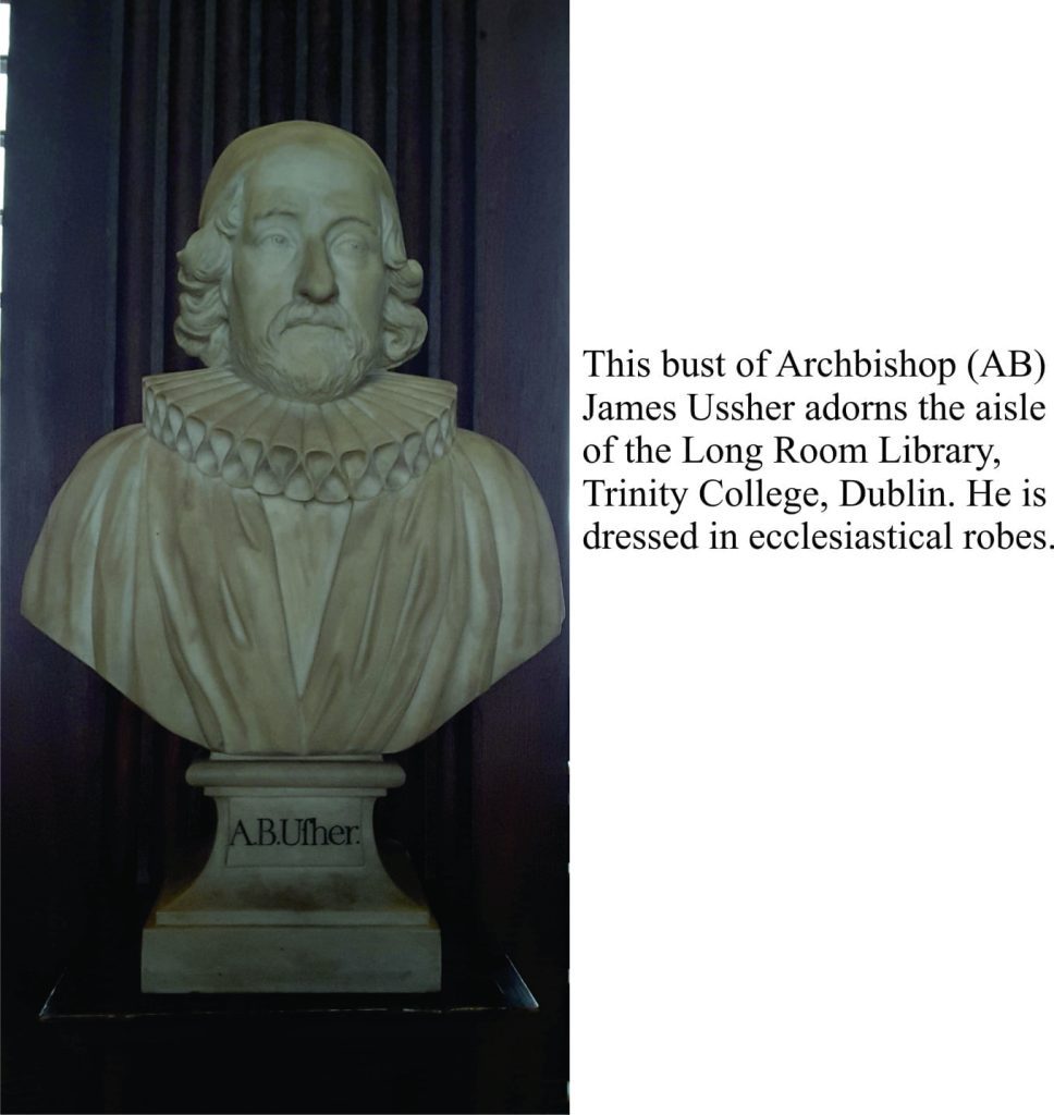 Bust of Archbishop Ussher in the Long Room Library.