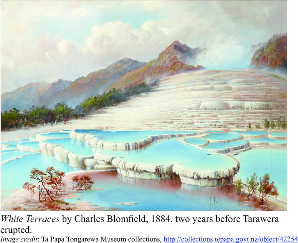 White Terraces, painted by Charles Blomfield 1884