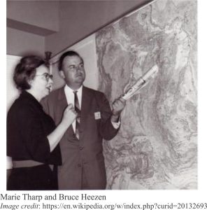 Marie Tharp and Bruce Heezen