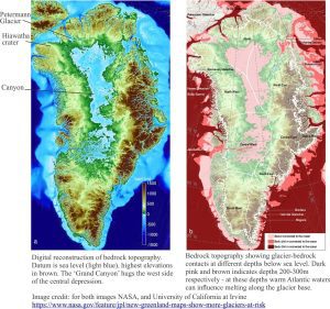 Greenlands bedrock revealed by radar