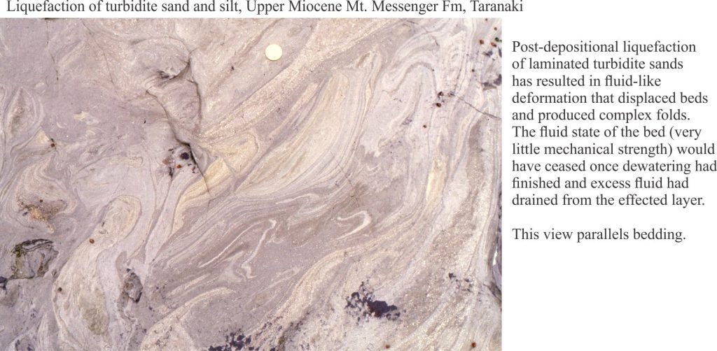 Liquefaction of turbidite sand and mud