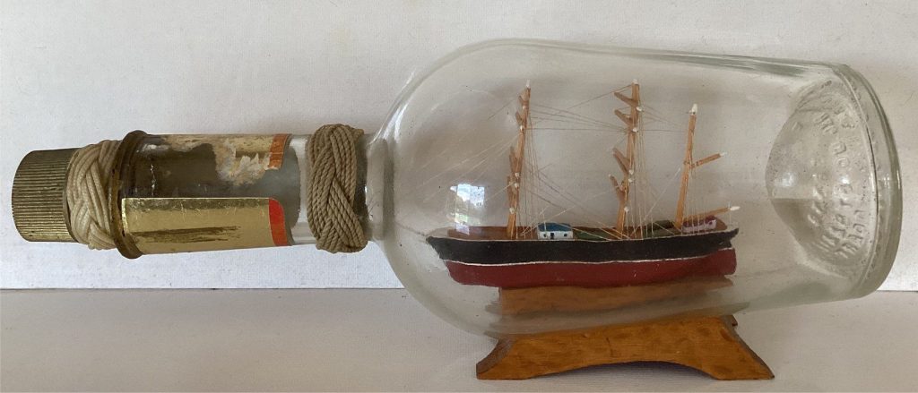 One of my grandfather's model ships - a 3-masted barque
